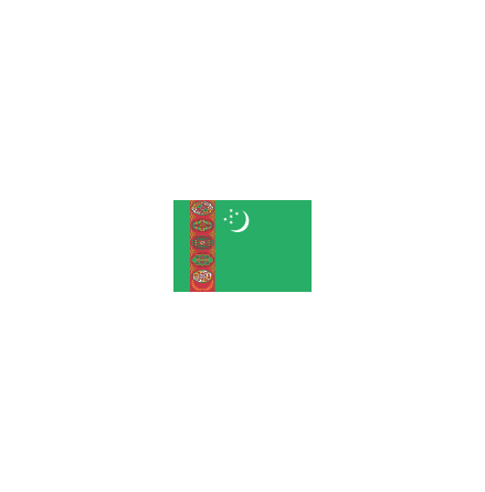 Turkmenistan Flagga