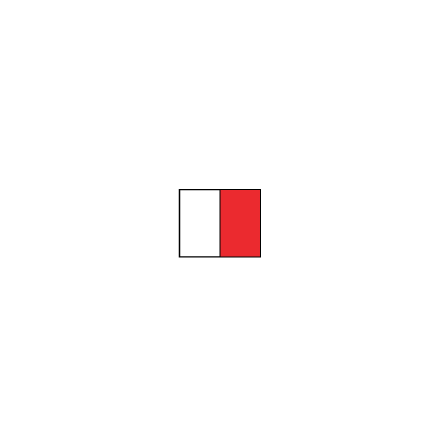 Signalflagga 36 x 30 cm "H"