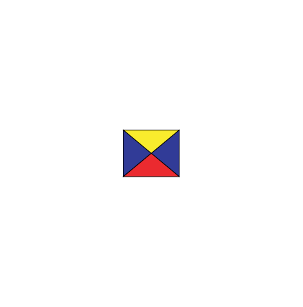 Signalflagga 36 x 30 cm "Z"