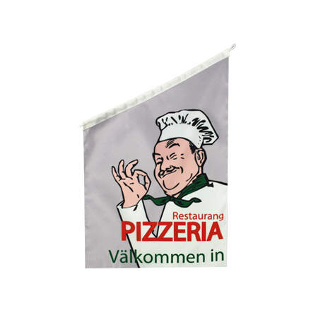 Pizzeria Fasadflagga 60x40cm tyg