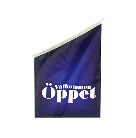 ppet Fasadflagga 60x40cm Mrk bl