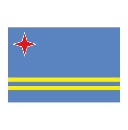 Aruba Bordsflagga (8 - 24 cm)