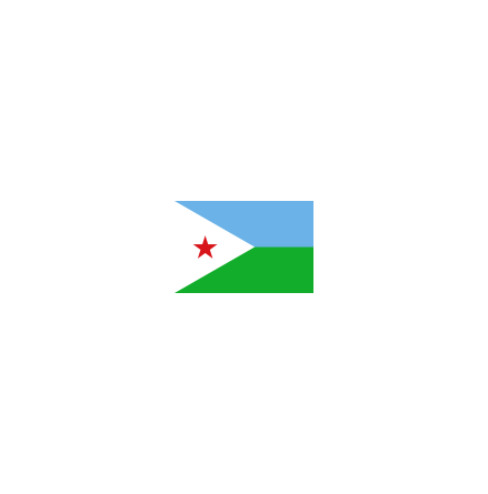 Djibouti 16 cm Bordsflagga