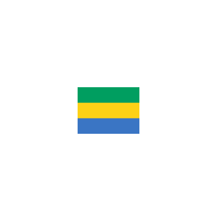 Gabon Bordsflagga
