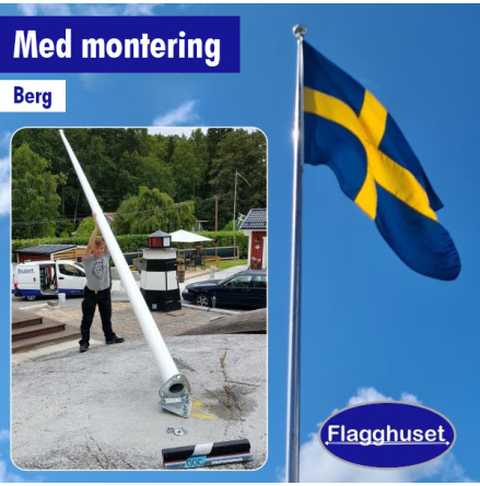 Flaggstng standard - Bergmontering