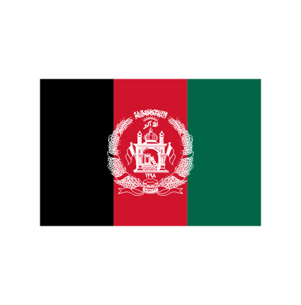 Afghanistan Fasadflagga 