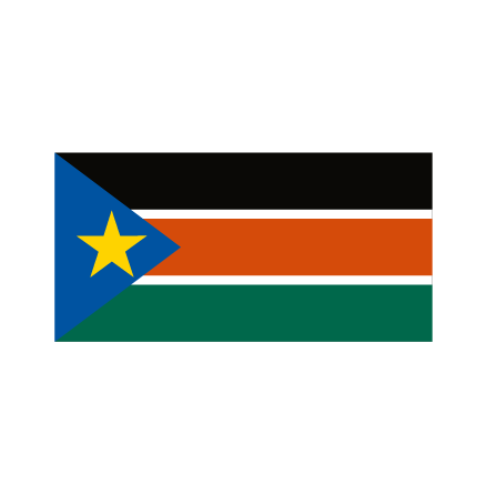Sydsudan Bordsflagga