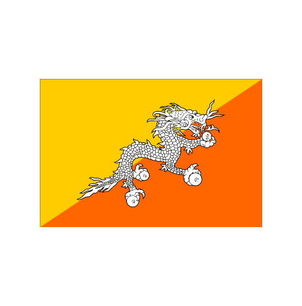 Bhutan flagga 150 cm
