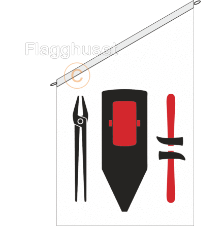 Hrjedalen fasadflagga 75 cm