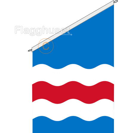 Medelpad fasadflagga 75 cm