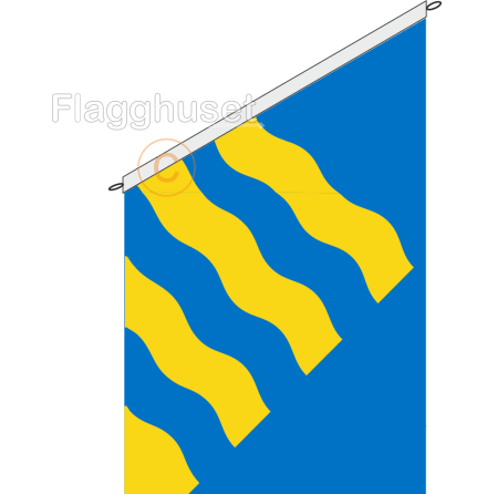 Norrbotten fasadflagga 75 cm