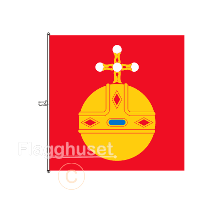 Uppland flagga 200x200 cm