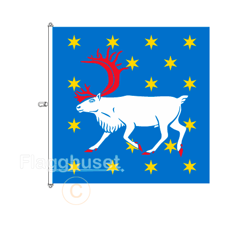 Vsterbotten flagga 200x200 cm