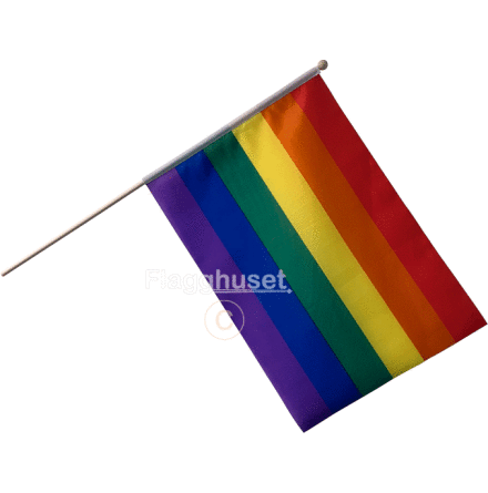 Pride viftflagga.Tygflagga.
