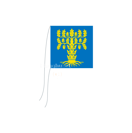 Blekinge bordsflagga 15x15 cm