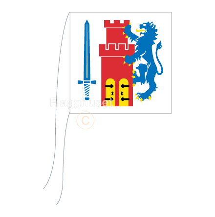 Bohusln bordsflagga 15x15 cm