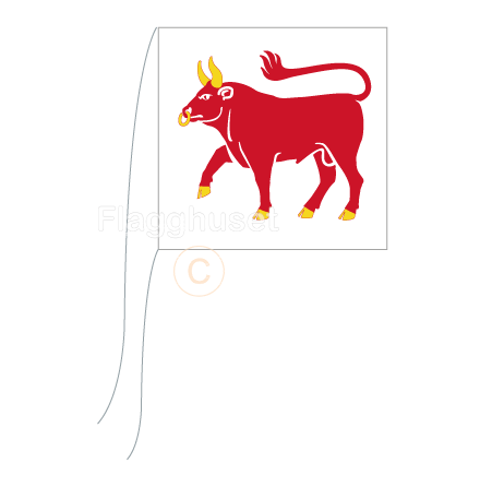Dalsland bordsflagga 15x15 cm
