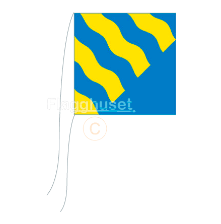 Norrbotten bordsflagga 15x15 cm