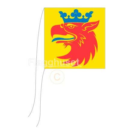 Skne gripen bordsflagga 15x15 cm
