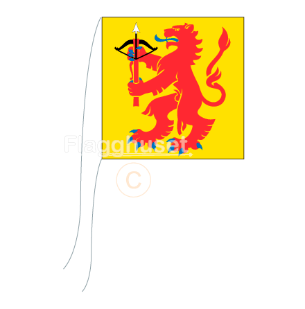 Smland bordsflagga 15x15 cm