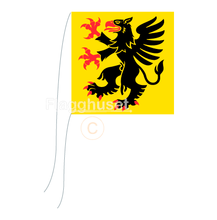 Sdermanland bordsflagga 15x15 cm