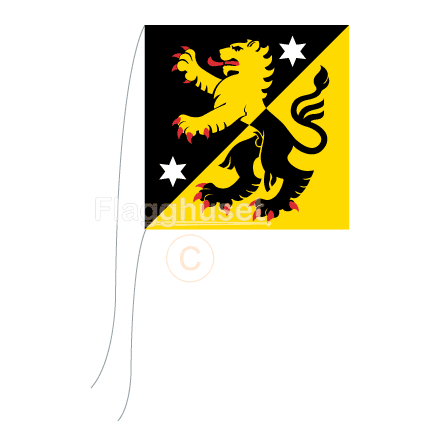 Vstergtland bordsflagga 15x15 cm