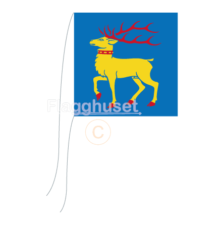 land bordsflagga 15x15 cm