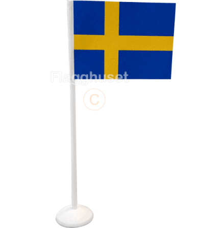 Bordsflaggor Sverige 6-pack