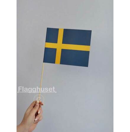 Sverige pappersflagga 6-pack