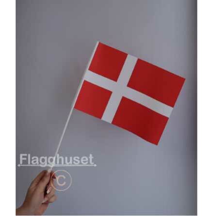 Danmark pappersflagga 6-pack