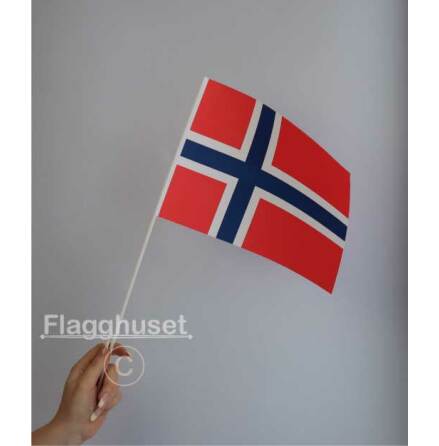 Norge pappersflagga 6-pack