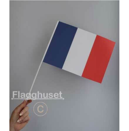 Frankrike pappersflagga 6-pack