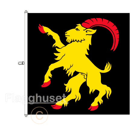 Hlsingland flagga 200x200 cm