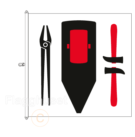 Hrjedalen flagga 200x200 cm