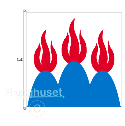 Vstmanland flagga 200x200 cm
