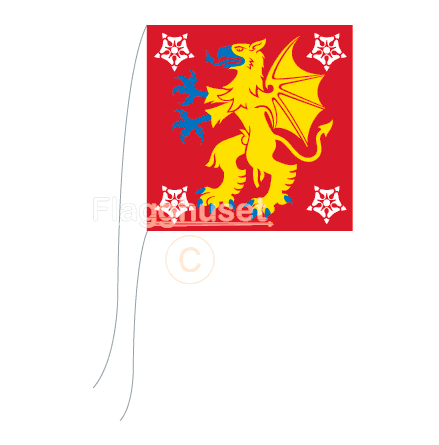 stergtland bordsflagga 15x15 cm