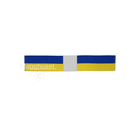 Sverigeband bl/gul 15mm