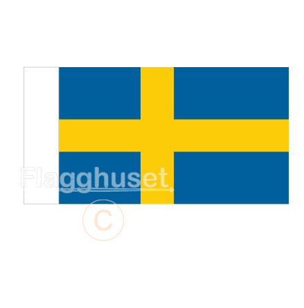 Sverige bussflagga 40 cm