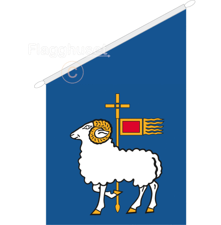 Gotland fasadflagga 75 cm