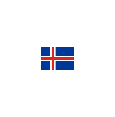 Island fasadflagga (30 - 90 cm)